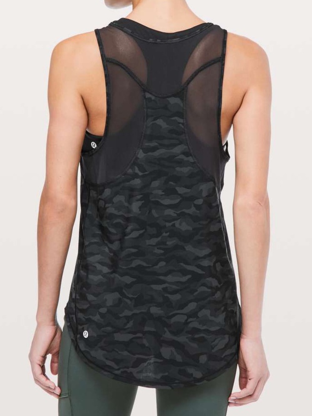 LULULEMON Sculpt Tank II Sequoia Camo Print Deep Coal Black 2019 Style W1BHOS 6